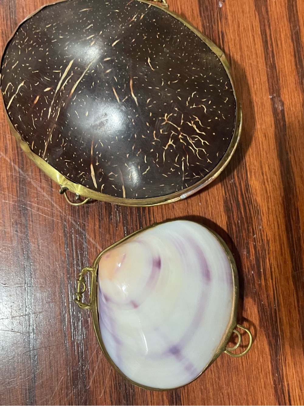 Set of two vintage seashell coin purses - Picture 3 of 5